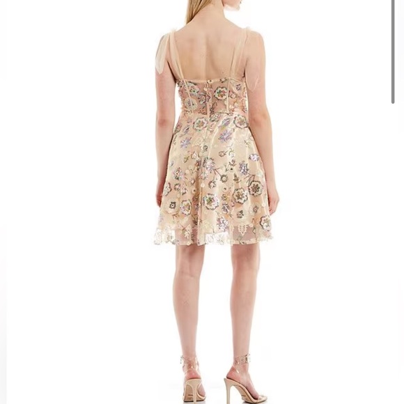 NWT $215 COYA Collection Juniors Multi-colored Sequin Dress - Picture 7 of 13